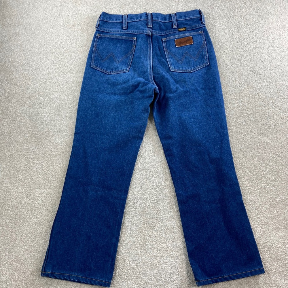 Vintage Wrangler Jeans Mens 32x36 (Meas 31x26) Blue Slim Fit 935DEN Made in USA